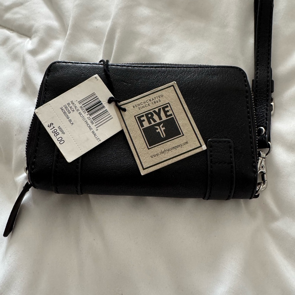 Frye Natalie Moto Phone Leather Double Wallet